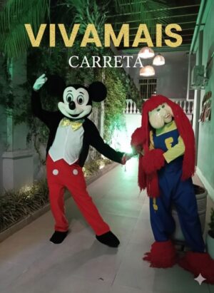 CARRETA VIVAMAIS COM 2 PERSONAGENS