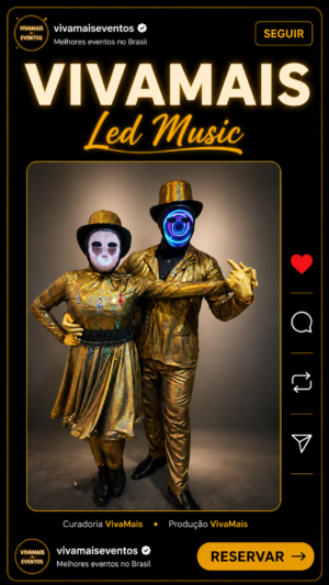 animação com led music combo dupla