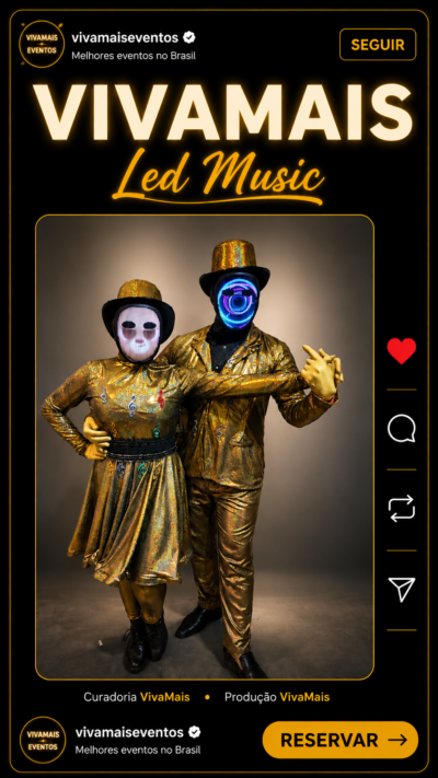 animação com led music combo dupla