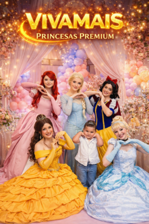 Princesas Premium para Festas - VivaMais Eventos