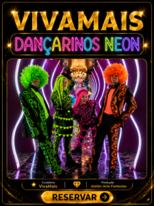 Dançarinos Neon Combo 4 para eventos e festas em São Paulo