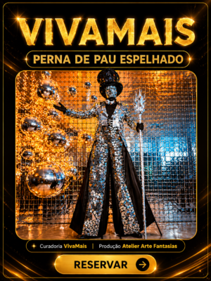 Perna de Pau Espelhado para eventos e festas em São Paulo