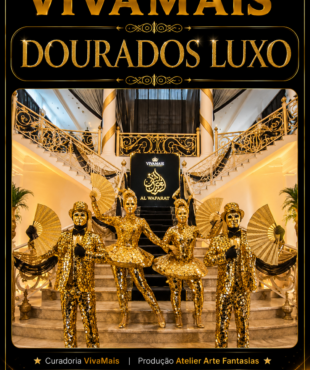 Início dourados luxo combo 4