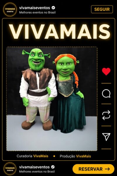 Shrek & Fiona para Festas fix 3534 v4