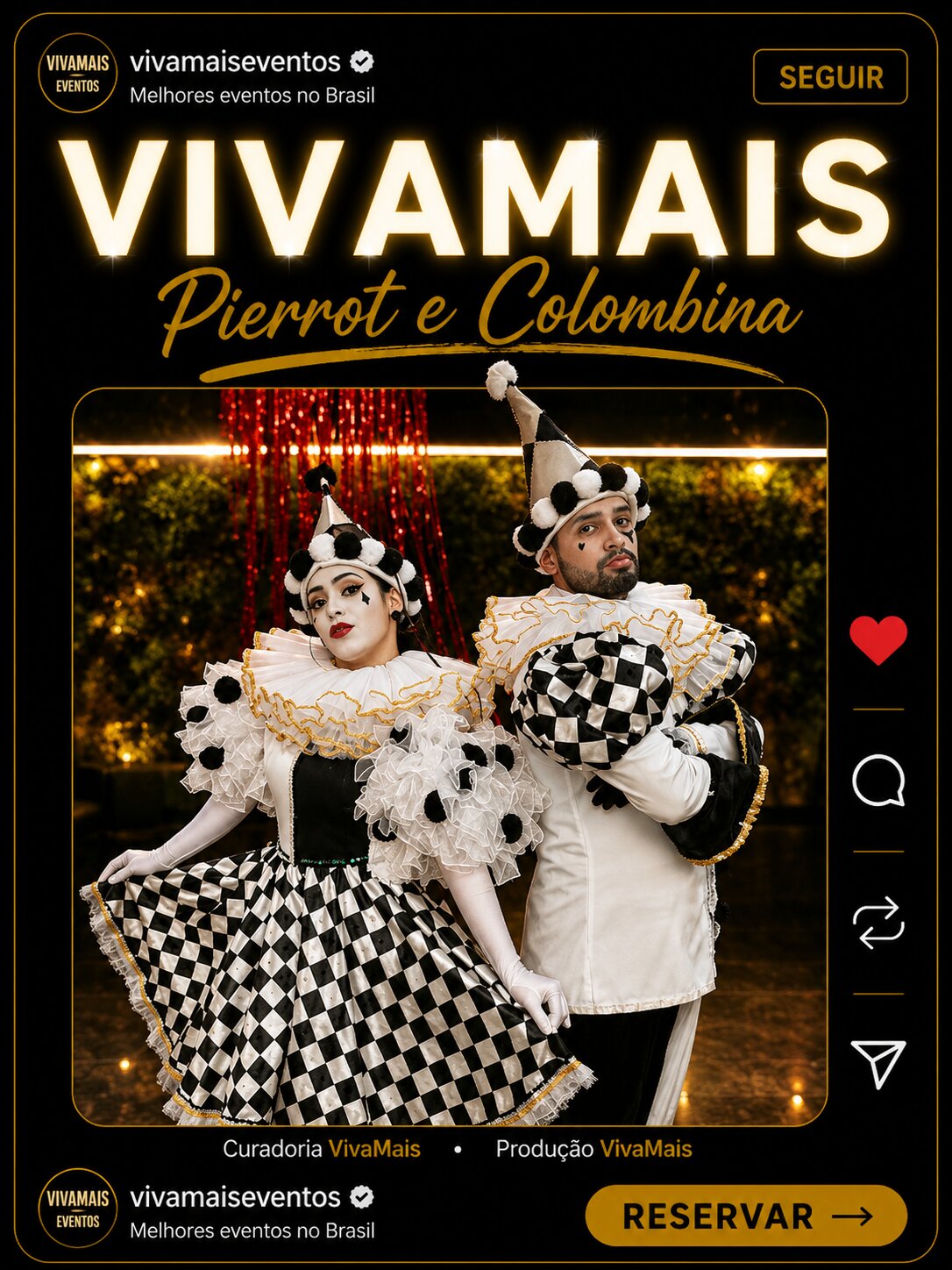 Pierrot e Colombina Personagens para Festa e Eventos pierrot colombina