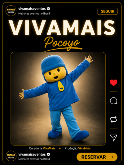 Pocoyo Personagem Vivo para Festa Infantil Pocoyo personagem vivo para festa infantil