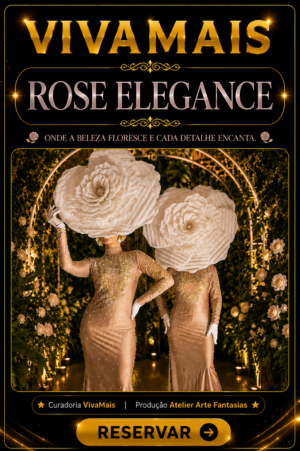 Rose Elegance - Dupla Premium para Festas e Eventos VivaMais