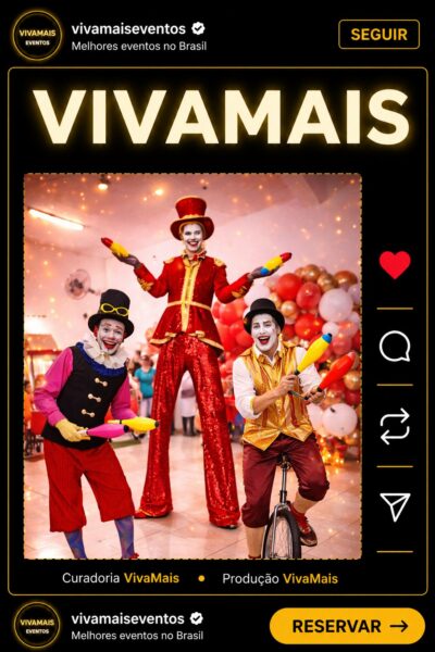 Combo Circense VivaMais 3 Artistas
