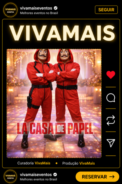Dupla La Casa de Papel vivamais card 2054