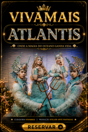 VivaMais Atlantis — 4 artistas com figurinos de Atlântida para eventos em São Paulo