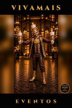 Lumiere da Bela e a Fera — Produção Atelier Arte Fantasias