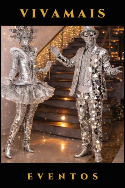Casal Prateado – Dupla Clássica Alto Brilho | VivaMais Eventos
