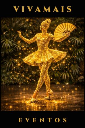 Bailarina Dourada | VivaMais Eventos