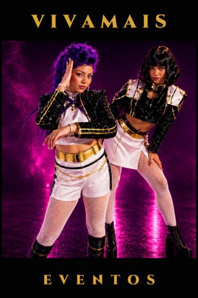 Guerreiras Huntrix Dupla – Atração KPOP para Festas | VivaMais Eventos