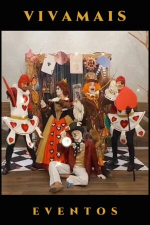 Chapeleiro – Alice no País das Maravilhas – Combo 5 Personagens | VivaMais Eventos