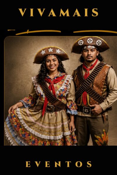 Lampião e Maria Bonita Personagens para Festa Junina e Eventos | VivaMais Eventos