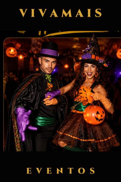 Halloween Dupla Personagens para Festa Temática | VivaMais Eventos