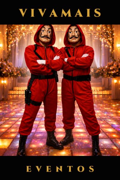 Dupla La Casa de Papel vivamais card dupla la casa de papel