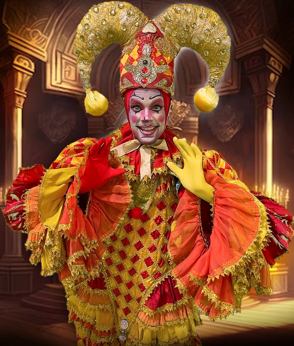 Leque Vermelho e Amarelo