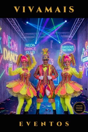 dupla circo neon para eventos go — capa