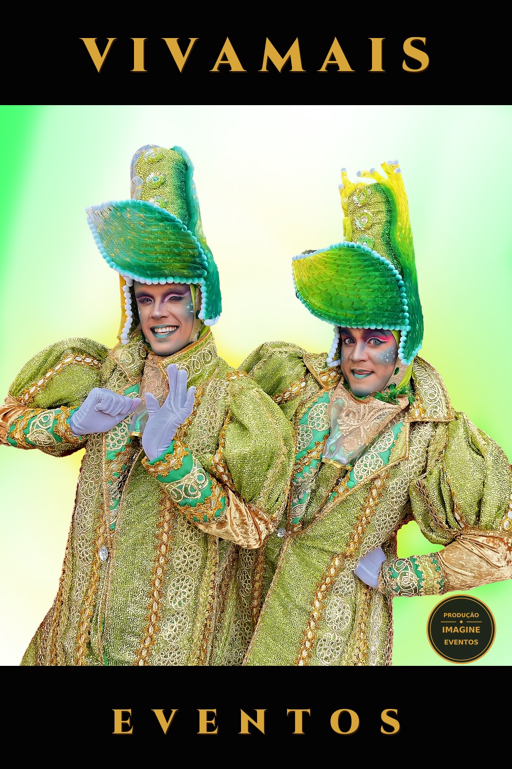 Dupla Natal Verde — Personagens para Festas dupla natal verde — personagens para festas