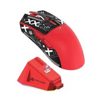 mouse gamer sem fio attack shark x11 pixart paw3311 com três modos bt 2.4g e base de carregamento aula