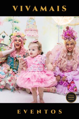 fadas em tons pastel — personagens para festas