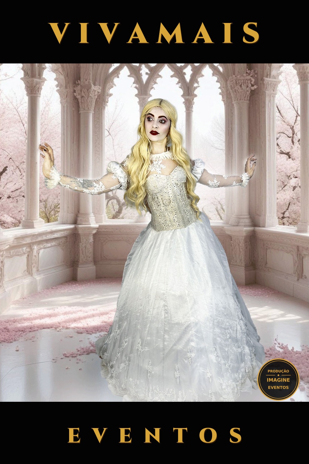 Noiva Fantasmagórica — Personagem para Eventos GO noiva fantasmagórica — personagem para eventos go — capa