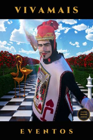 rei de cartas — personagem para eventos go — capa