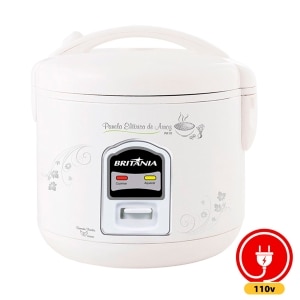 panela de arroz elétrica britânia pa10 prime 700w 10 xicaras 110 volts branco