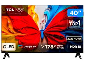 Smart TV 40" TCL Full HD QLED 40S5K Google TV 2 HDMI smart tv 40" tcl full hd qled 40s5k google tv 2 hdmi