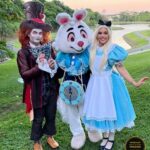 Trio do Jardim de Cartas — Personagens para Eventos GO