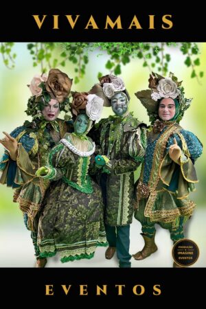 trupe verde da floresta — personagens para festas