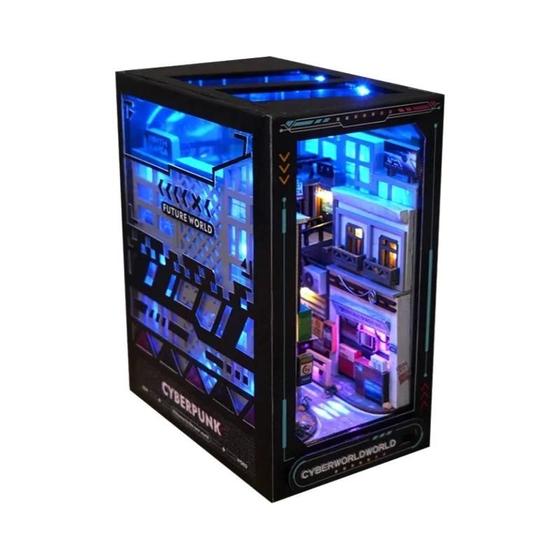 Kit De Suporte Para Livros De Madeira Com Luz Quente, Faça Você Mesmo, Quebra-cabeça 3d, Prateleira, - zuuton Kit De Suporte Para Livros De Madeira Com Luz Quente, Faça Você Mesmo, Quebra-cabeça 3d, Prateleira, - zuuton