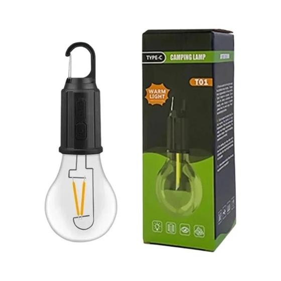Lanterna De Camping LED Recarregável À Prova d'Água Tipo-C 100LM 400mAh Com Gancho 3 Modos Para - others