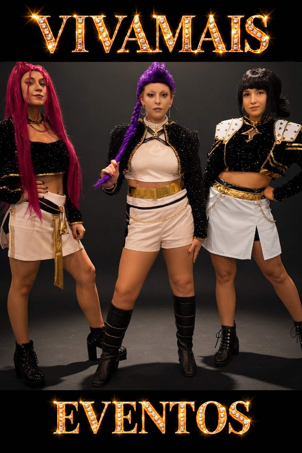 Guerreiras KPOP da VivaMais para festa temática geek e cosplay em São Paulo