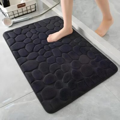 Tapete de Banheiro Absorvente Antiderrapante 3D - Lavável à Máquina Tapete de Banheiro Absorvente Antiderrapante 3D - Lavável à Máquina