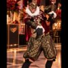 Baile de Máscaras — artista com fantasia de arlequim e máscara veneziana para festas e eventos VivaMais