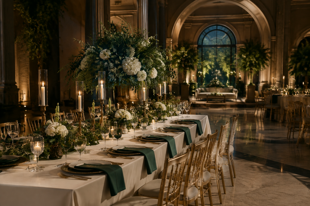 Como escolher o buffet para o seu casamento em São Paulo Mesa de recepção elegante para casamento em São Paulo