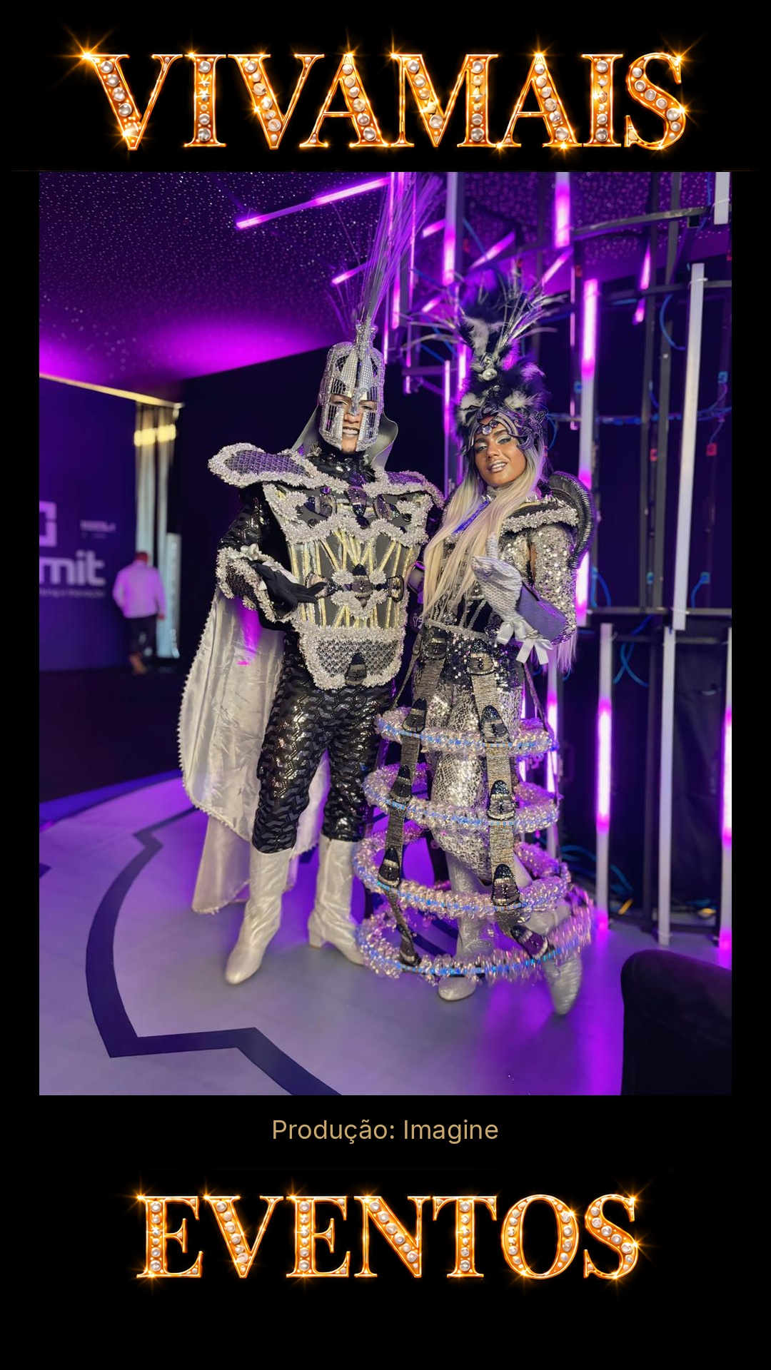 Recepção Futurista Atração para festas — Imagine — VivaMais Eventos