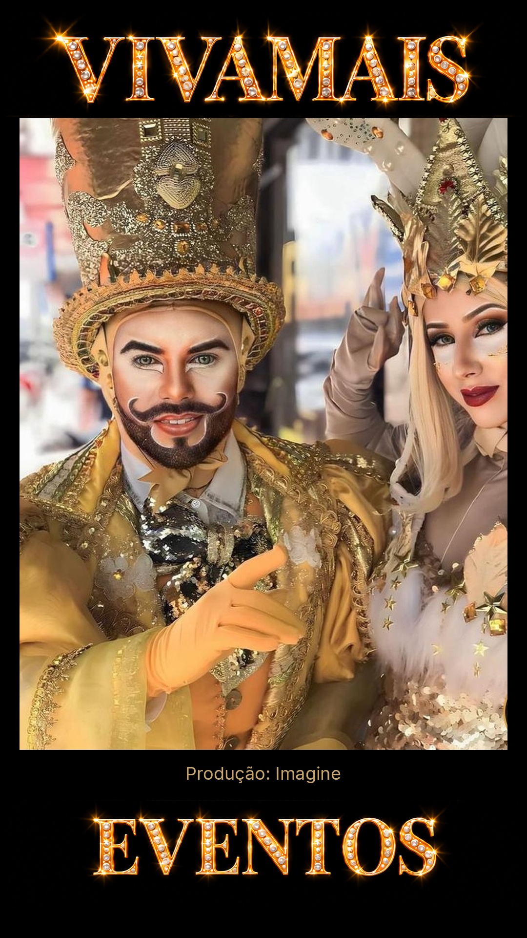 Corte Dourada Fantástica — Personagens para Festas Atração para festas — Imagine — VivaMais Eventos
