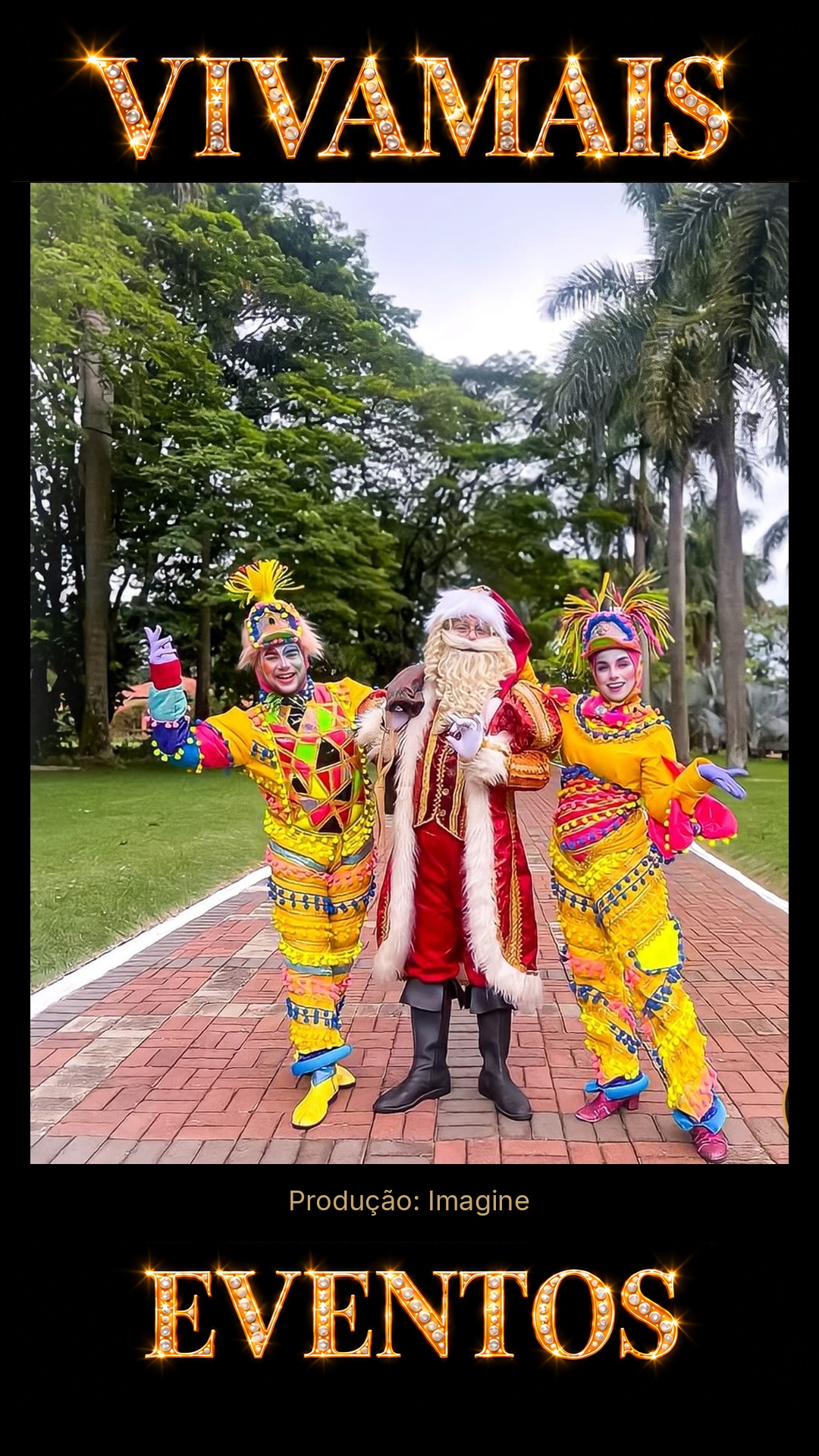 Duendes de Natal — Personagens para Eventos GO Atração para festas — Imagine — VivaMais Eventos