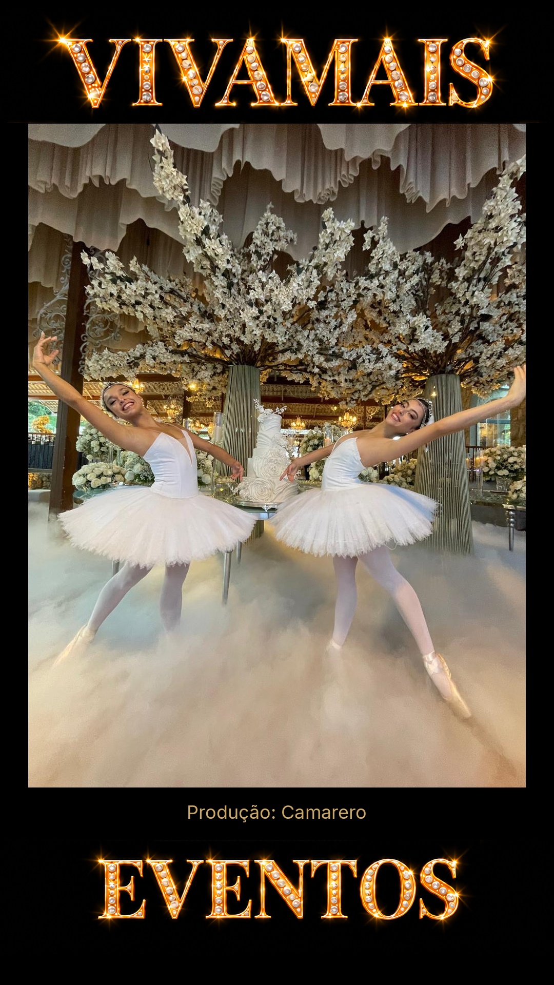 Ballet Iluminado Atração para festas — Camarero — VivaMais Eventos