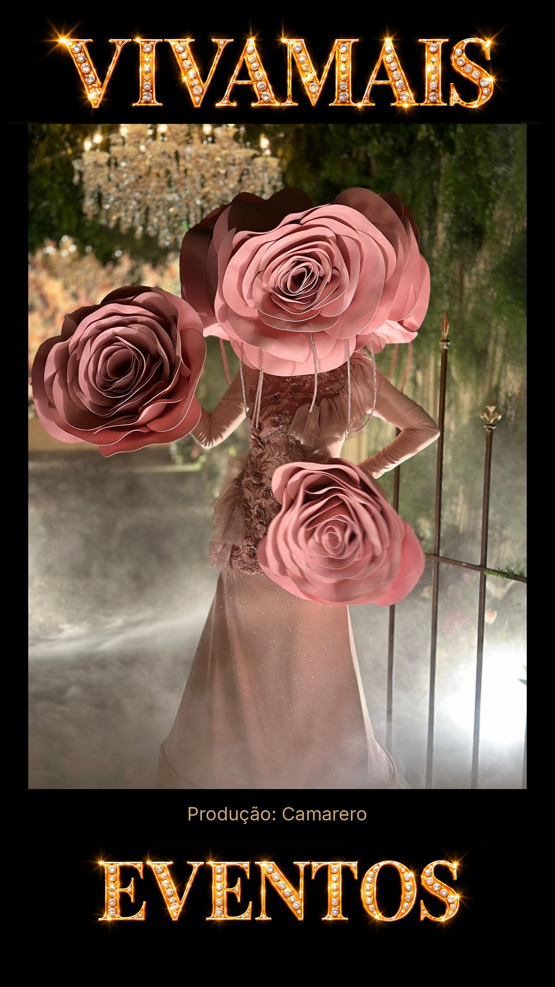Flor Humana Rose Atração para festas — Camarero — VivaMais Eventos