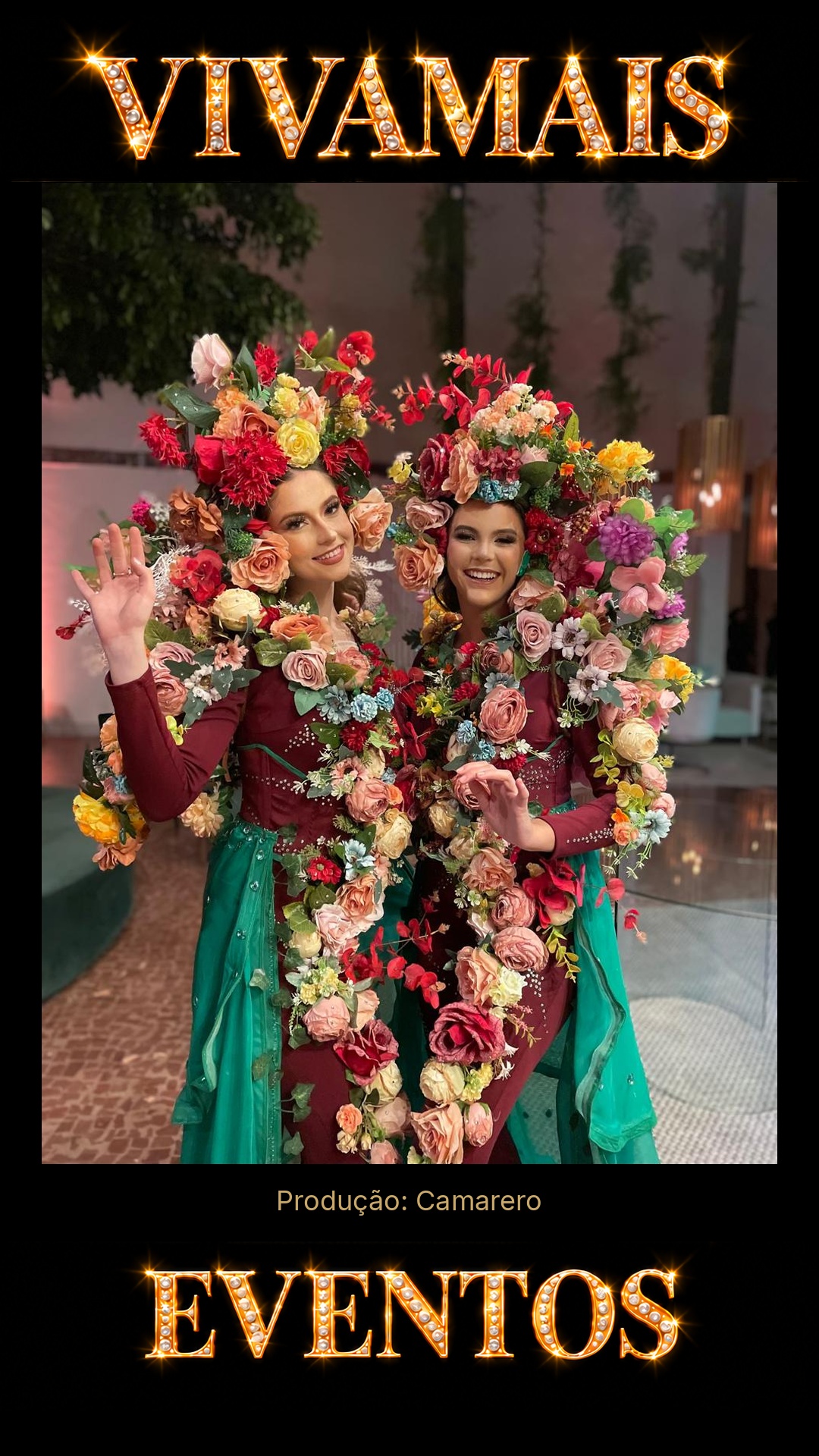 Casal Rose Flores Atração para festas — Camarero — VivaMais Eventos