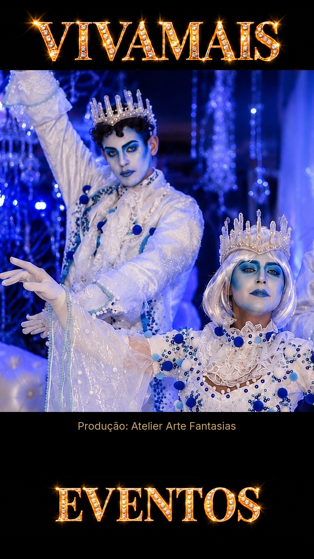 Dupla Corte Cristal — Atração Premium Atração para festas — Atelier Arte Fantasias — VivaMais Eventos