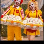 Dupla Ronald McDonald Animado – Entrega dos Lanches