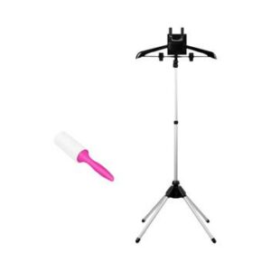 Suporte De Ferro Telescópico Ajustável Para Passar Roupa a Vapor 85-160cm Dobrável - willstar