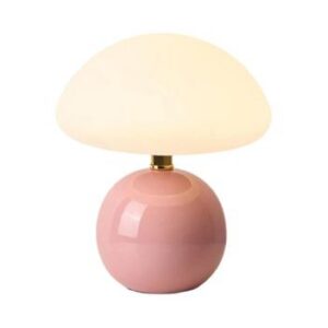 Abajur de Mesa LED com 5 Cores - Branco, Rosa, Vermelho, Bege e Laranja