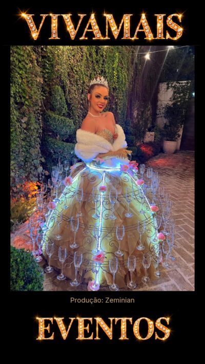 Dama de Taças Atração Zeminian para festas — VivaMais Eventos